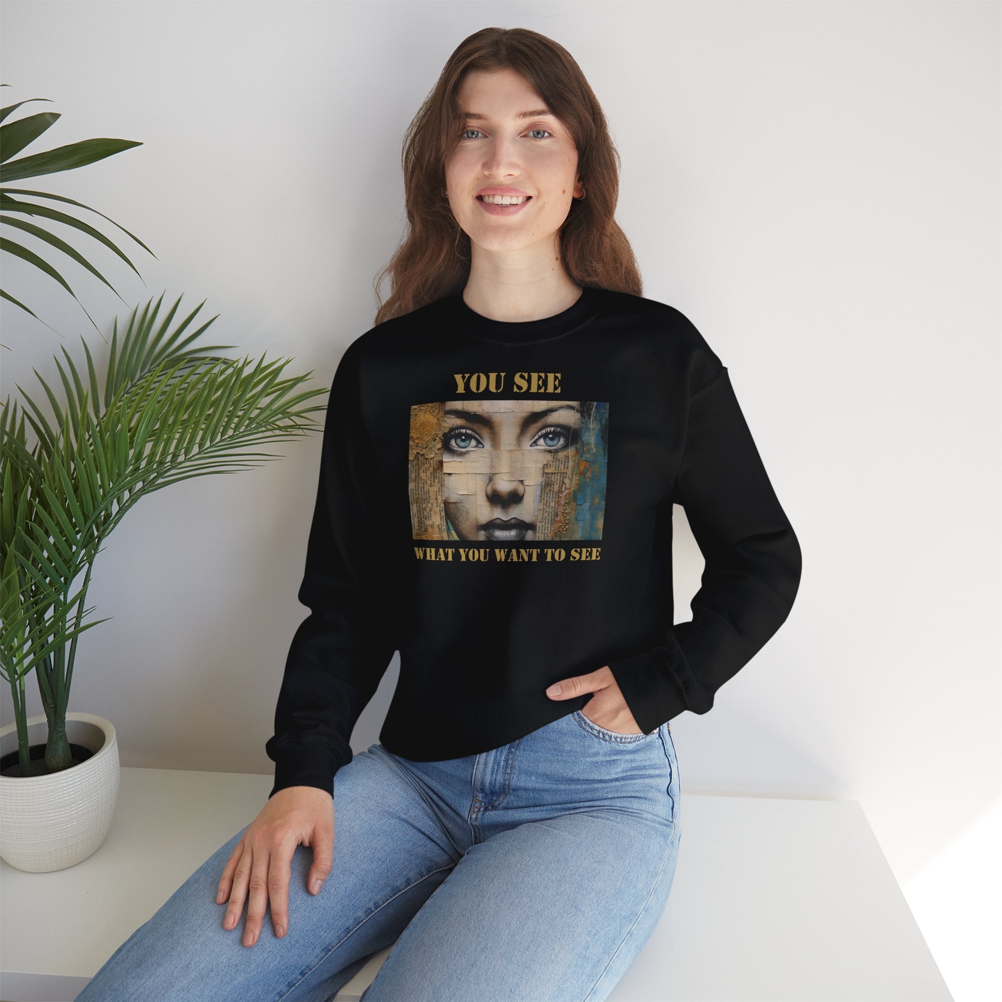 YOU SEE - Unisex Heavy Blend™ Crewneck Sweatshirt