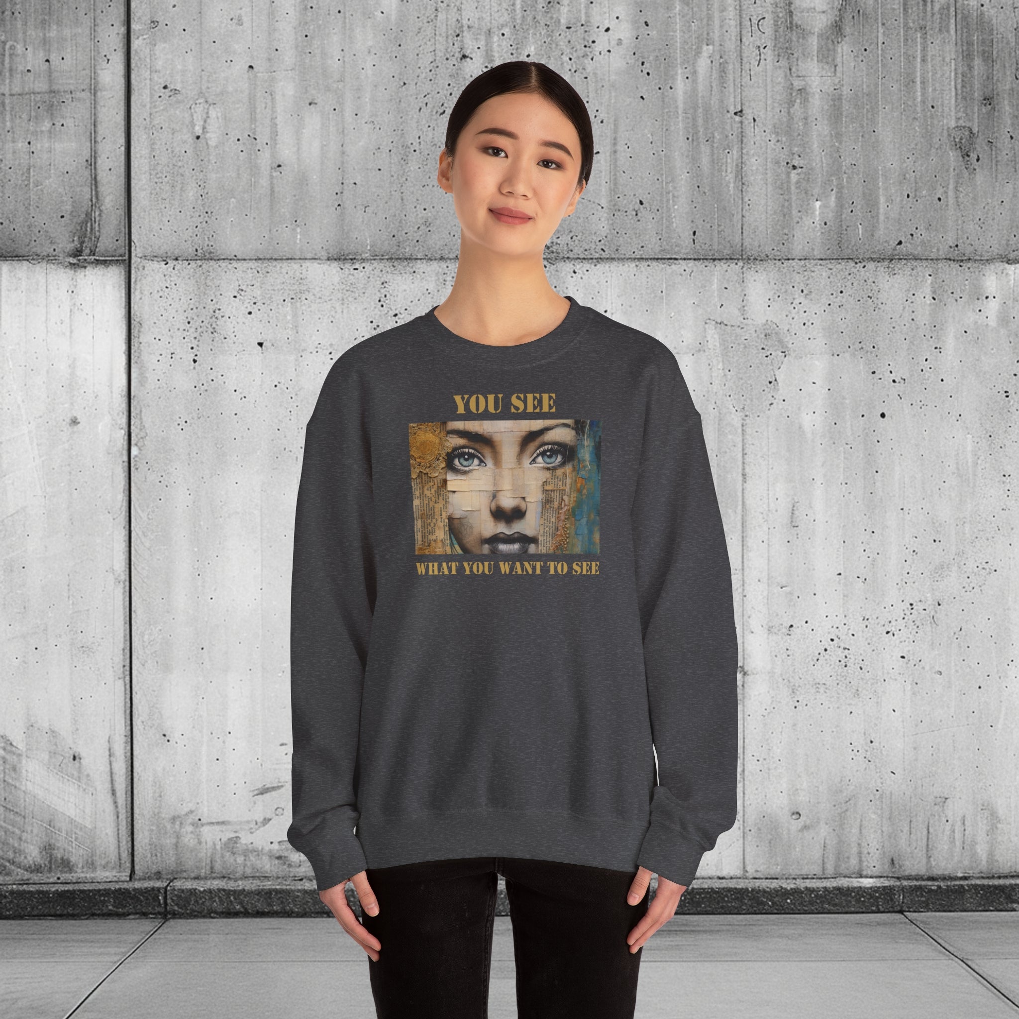 YOU SEE - Unisex Heavy Blend™ Crewneck Sweatshirt