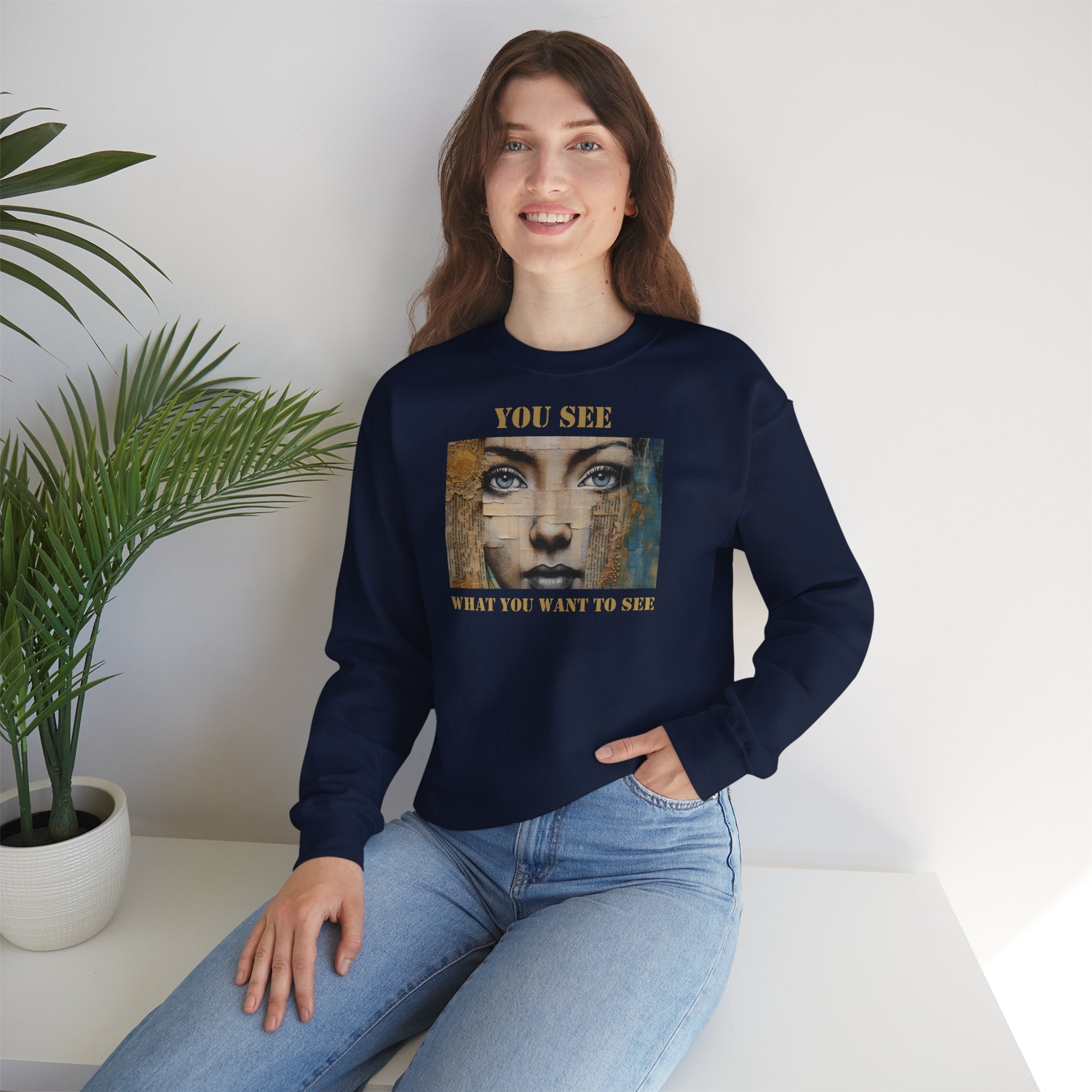 YOU SEE - Unisex Heavy Blend™ Crewneck Sweatshirt