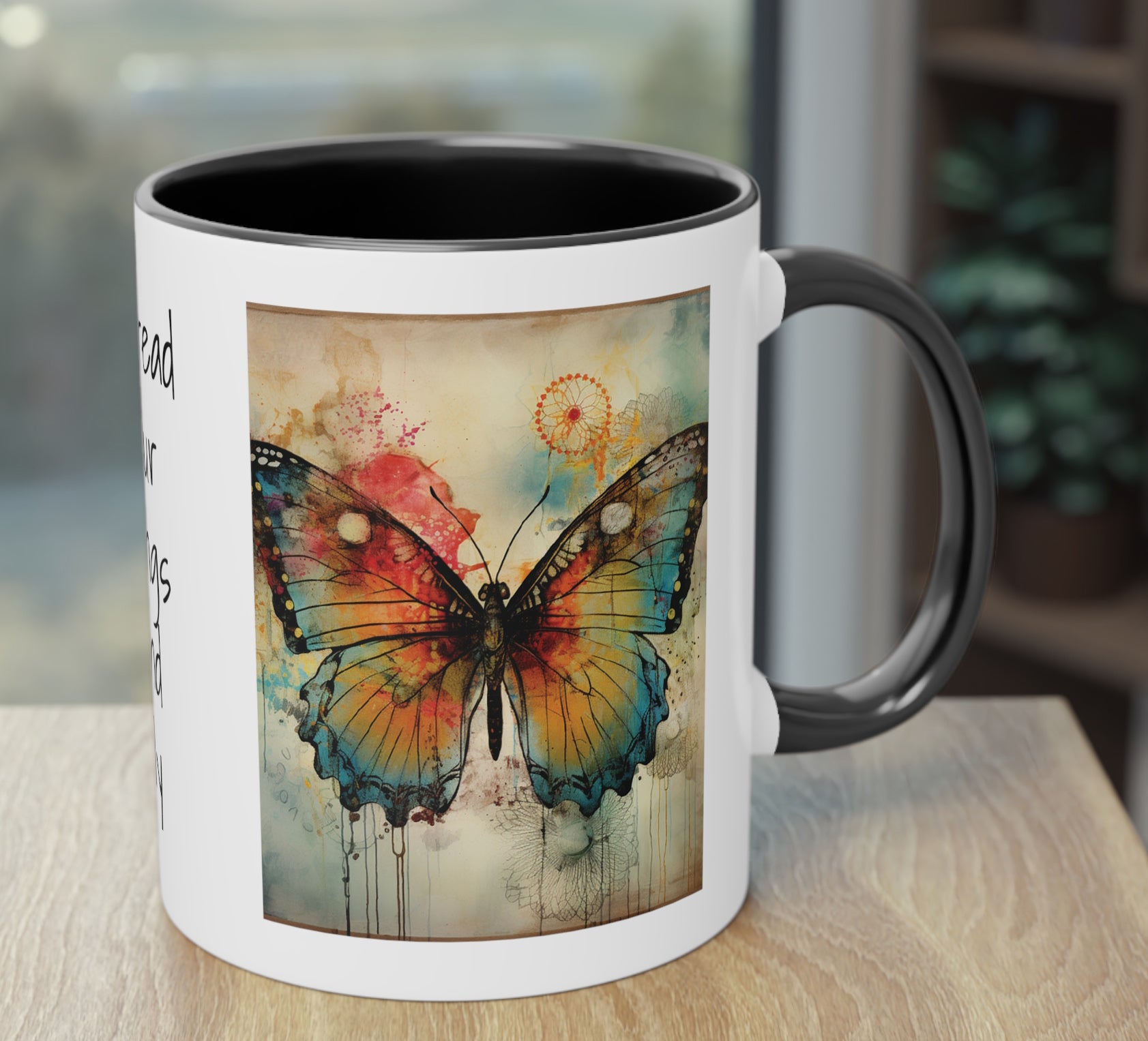 Schmetterling - Tasse zweifarbig, 0.33 l
