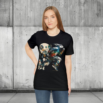 Rennender Hase - Unisex Jersey T-Shirt