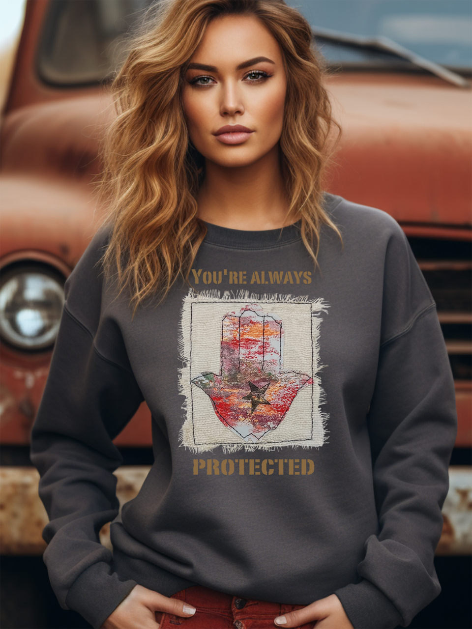 Protected 2 - Unisex Heavy Blend™ Crewneck Sweatshirt